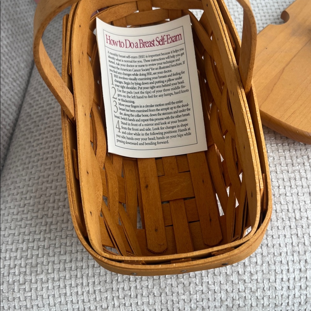 Longaberger Horizon of Hope Basket with Blue Lining - Picture 10 of 15